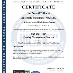 ISO 9001 Quality Management System