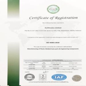 ISO 45001 Certificate